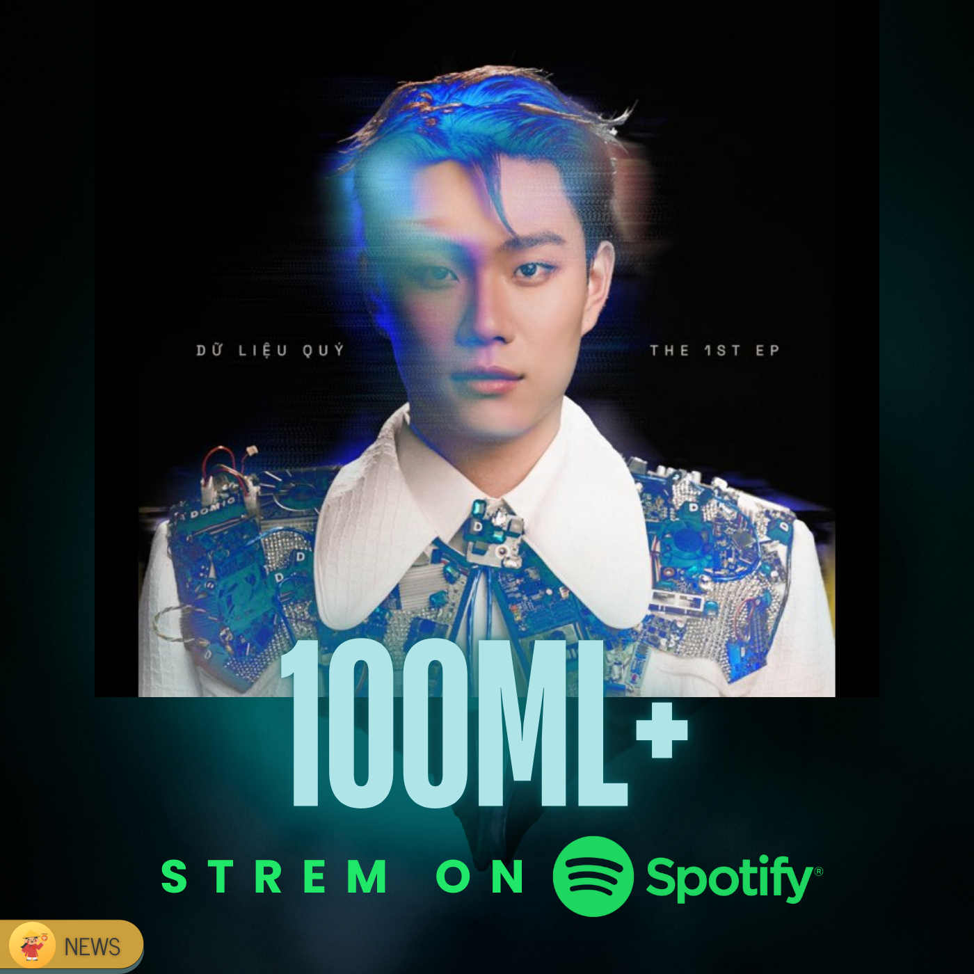 TRƯỚC THỀM RA MẮT “KHÔNG NGỪNG SUY NGHĨ”,  EP “DỮ LIỆU QUÝ” CHÍNH THỨC VƯỢT MỐC 100.000.000+ STREAMS TRÊN SPOTIFY