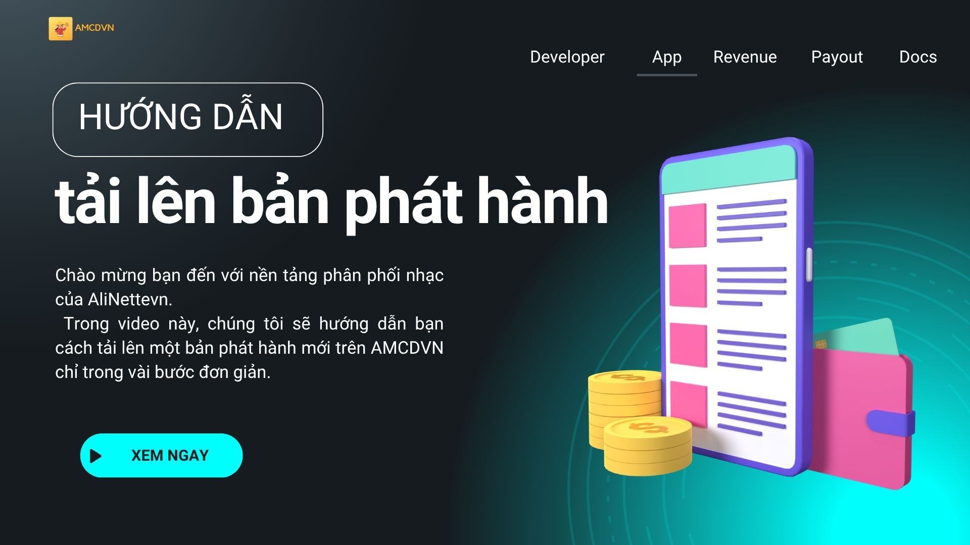Hướng dẫn tải lên bản phát hành trên AMCDVN