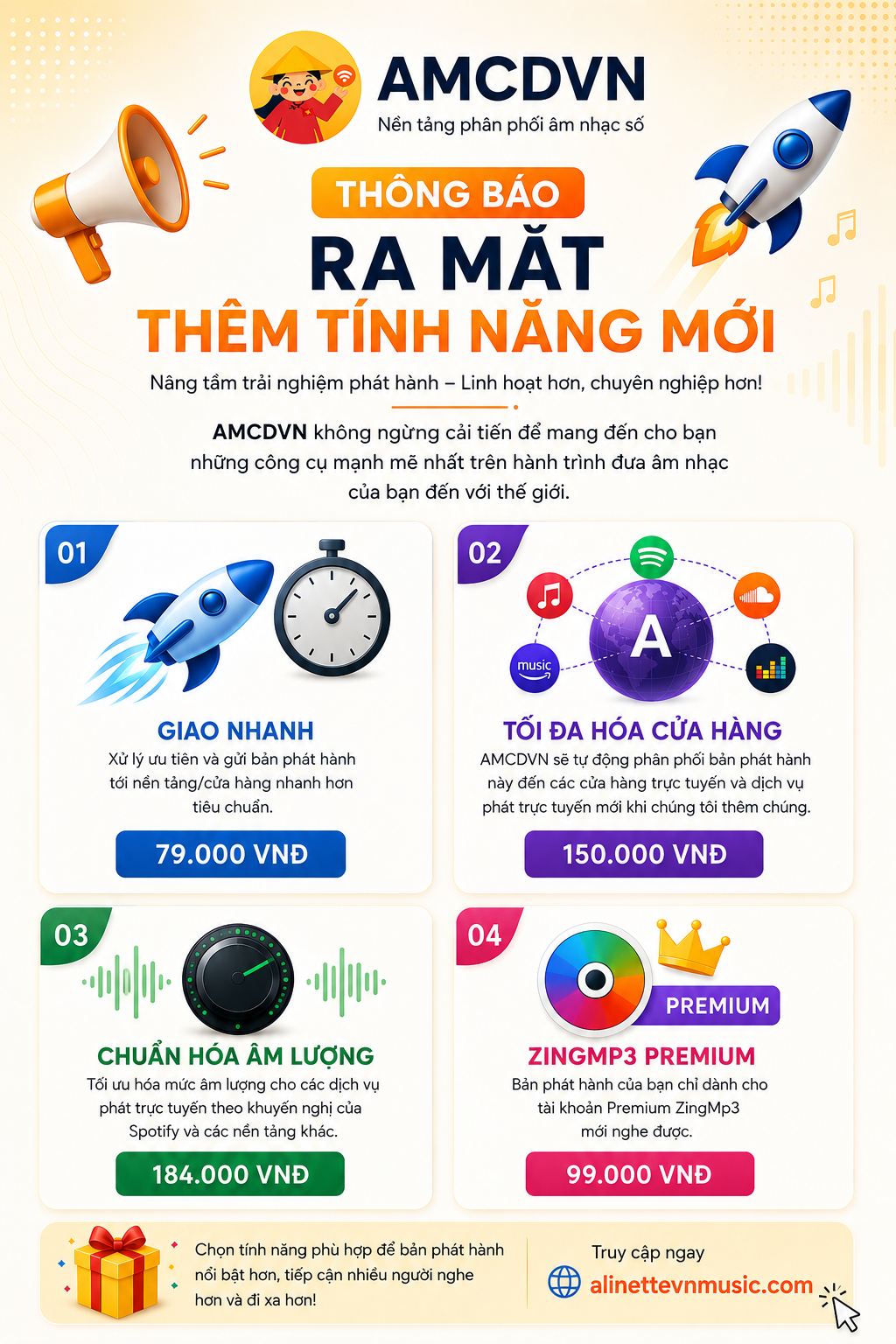 🚀 THÔNG BÁO RA MẮT TÍNH NĂNG MỚI TẠI ALINETTEVN DISTRIBUTION